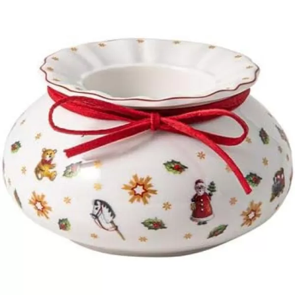 Villeroy &amp; Boch Delight Decoration Candle Holder Tin, 10x6cm, White