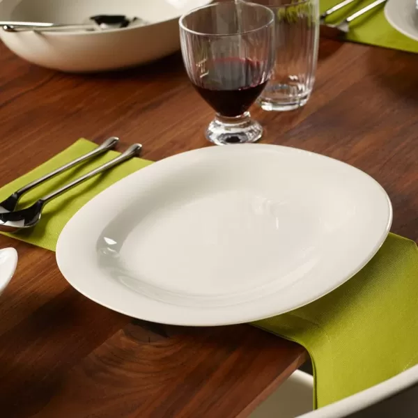 Villeroy &amp; Boch New Cottage Basic Oblong Dinner Plate, 11.5 x 9.75 in, White