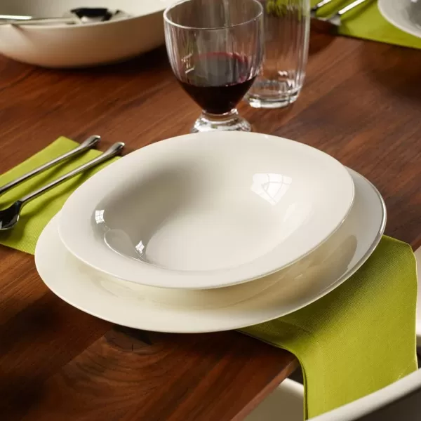 Villeroy &amp; Boch New Cottage Basic Oblong Dinner Plate, 11.5 x 9.75 in, White