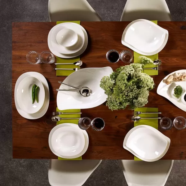 Villeroy &amp; Boch New Cottage Basic Oblong Dinner Plate, 11.5 x 9.75 in, White