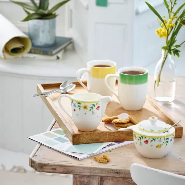 Villeroy &amp; Boch Spring Awakening Mug, Grandpa Hans &amp; Paul 11.5 x 8 x 10.5 cm, Yellow-Green Cup, 280 ml
