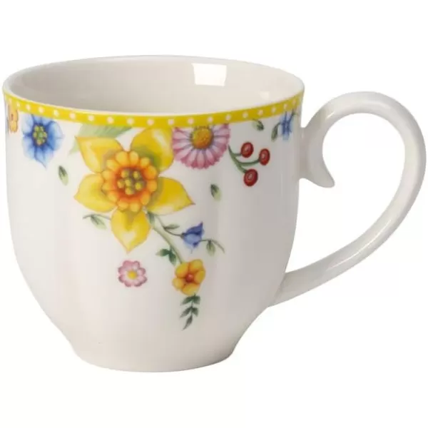 Villeroy &amp; Boch Spring Awakening Mug, Grandpa Hans &amp; Paul 11.5 x 8 x 10.5 cm, Yellow-Green Cup, 280 ml