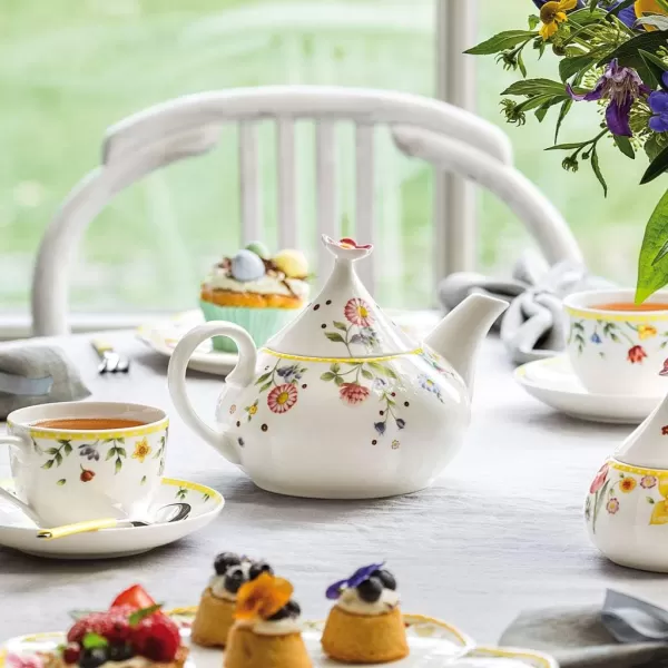 Villeroy &amp; Boch Spring Awakening Mug, Grandpa Hans &amp; Paul 11.5 x 8 x 10.5 cm, Yellow-Green Cup, 280 ml