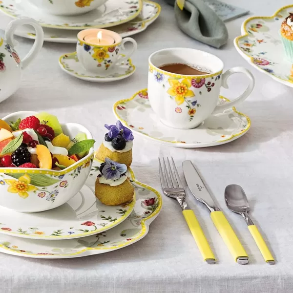 Villeroy &amp; Boch Spring Awakening Mug, Grandpa Hans &amp; Paul 11.5 x 8 x 10.5 cm, Yellow-Green Cup, 280 ml