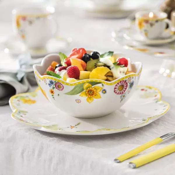 Villeroy &amp; Boch Spring Awakening Small Bowl, Porcelain, Yellow/Green/Red