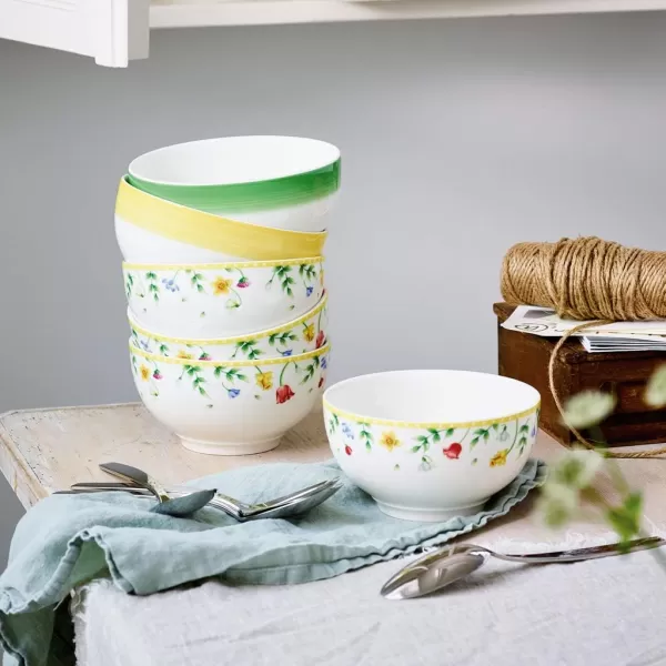 Villeroy &amp; Boch Spring Awakening Small Bowl, Porcelain, Yellow/Green/Red