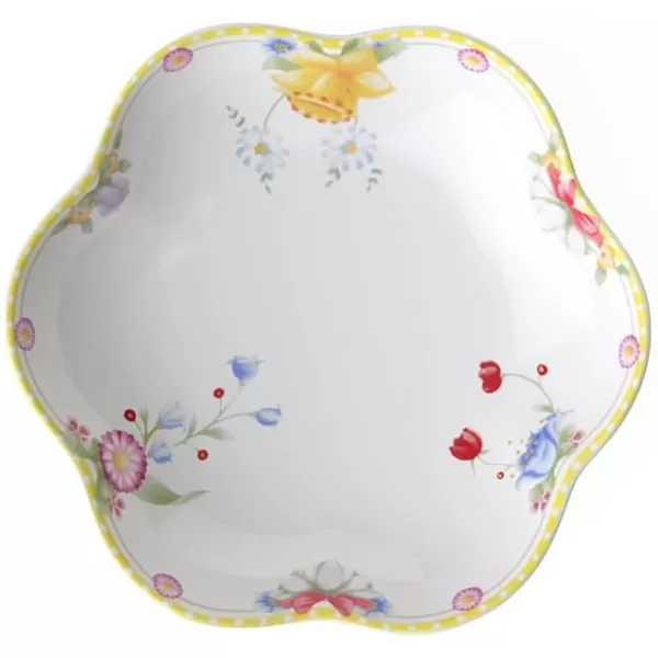 Villeroy &amp; Boch Spring Awakening Small Bowl, Porcelain, Yellow/Green/Red