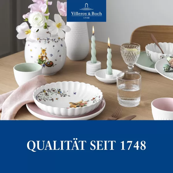 Villeroy &amp; Boch Spring Fantasy Egg, E MMA and Paul Vase for Flowers, Premium Porcelain, 17.5 x 17.5 x 21 cm, Multi-Coloured, 17,5 x 17,5 x 21, Emma
