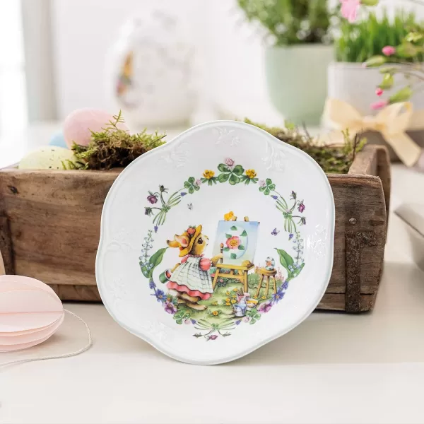 Villeroy &amp; Boch Spring Fantasy Small Paul Bowl for Sweets, Premium Porcelain, Multi-Coloured, 16 x 3.5 cm, 16 x 3,5