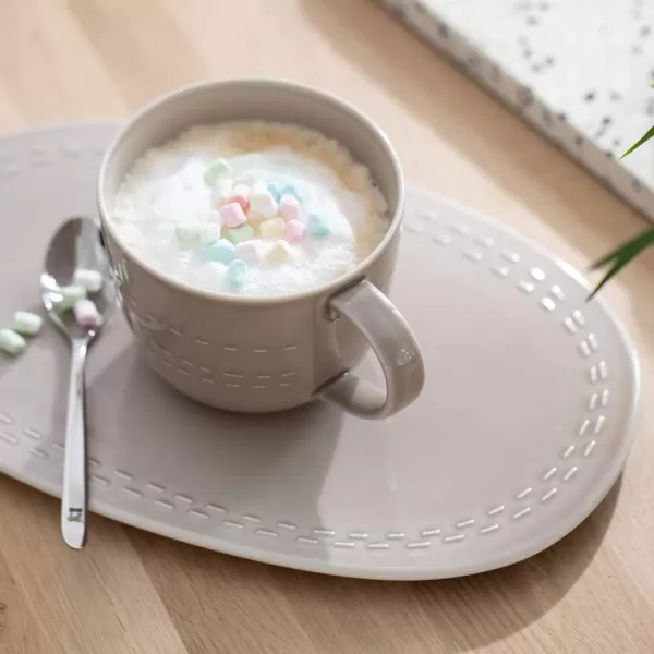 Villeroy &amp; Boch it's my moment Mug Open : Almond, 17 oz, Premium Porcelain, Brown