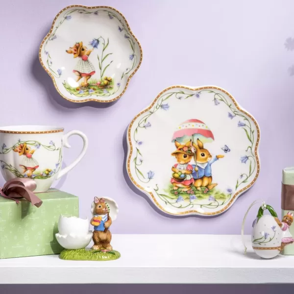 Villeroy &amp; Boch – Annual Easter Edition Egg 2023 6.5 x 4.5 x 7.5 cm, Multicoloured Porcelain Egg