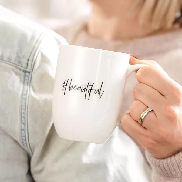 Villeroy &amp; Boch – Statement Mug Happiness is Homemade 11.5 x 8 x 10.5 cm, White Porcelain Cup 280 ml