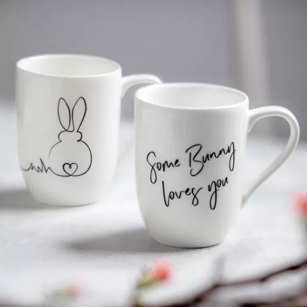 Villeroy &amp; Boch – Statement mug Je t'aime 11.5 x 8 x 10.5 cm, white porcelain cup, 280 ml