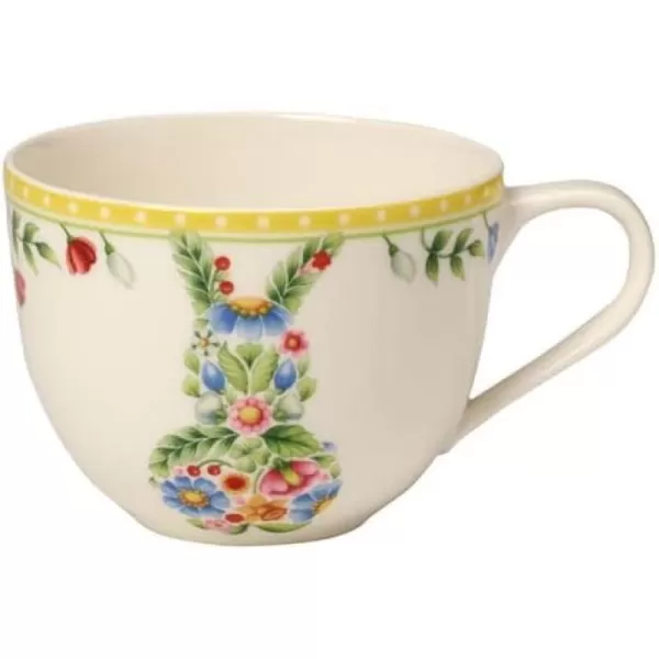 Villeroy &amp; Boch Spring Awakening Mug, Grandpa Hans &amp; Paul 11.5 x 8 x 10.5 cm, Yellow-Green Cup, 280 ml