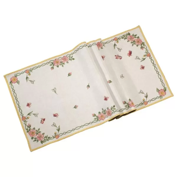 Villeroy &amp; Boch Spring Fantasy Embroidered Runner, Flowers, 19.56" x 56.25"