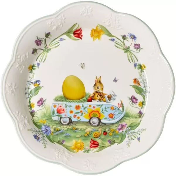 Villeroy &amp; Boch Spring Fantasy Small Paul Bowl for Sweets, Premium Porcelain, Multi-Coloured, 16 x 3.5 cm, 16 x 3,5
