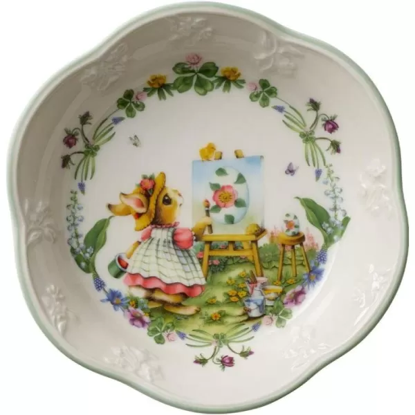 Villeroy &amp; Boch Spring Fantasy Small Paul Bowl for Sweets, Premium Porcelain, Multi-Coloured, 16 x 3.5 cm, 16 x 3,5