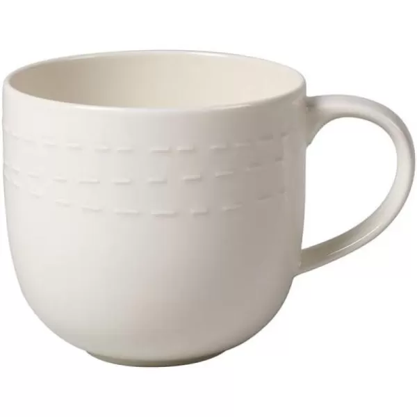 Villeroy &amp; Boch it's my moment Mug Open : Almond, 17 oz, Premium Porcelain, Brown