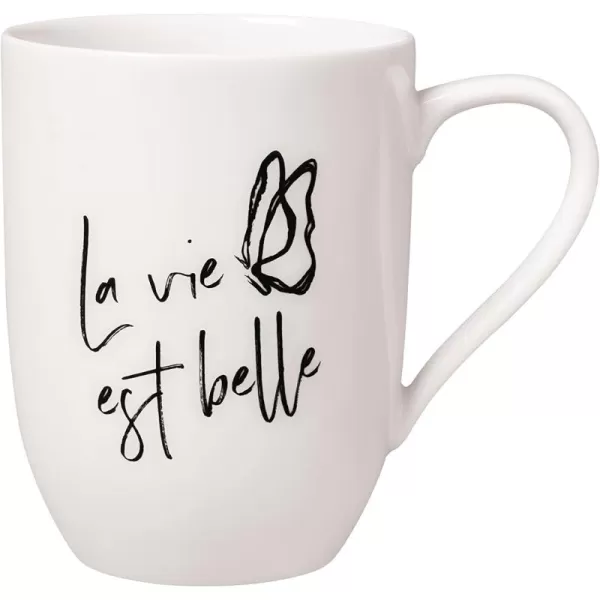 Villeroy &amp; Boch – Statement mug Je t'aime 11.5 x 8 x 10.5 cm, white porcelain cup, 280 ml