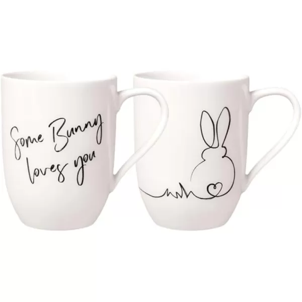 Villeroy &amp; Boch – Statement mug Je t'aime 11.5 x 8 x 10.5 cm, white porcelain cup, 280 ml