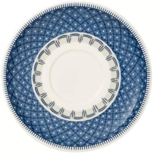 Villeroy &amp; Boch Casale Blu Tea Cup Saucer, 6.25 in, White/Blue
