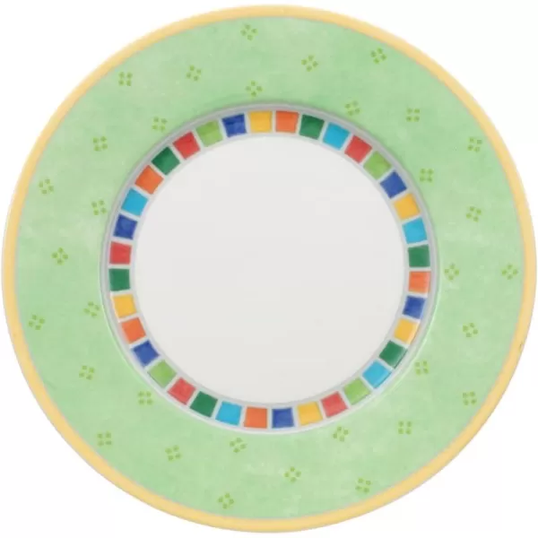 Villeroy &amp; Boch Twist Alea Limone Bread &amp; Butter Plate, 6.5 in, White/Yellow