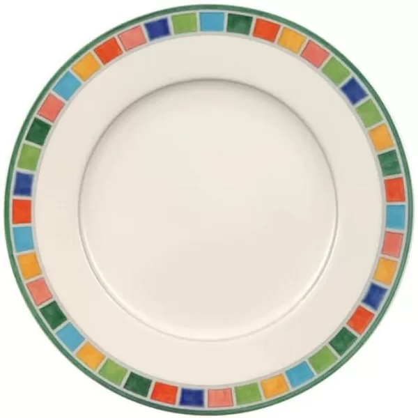 Villeroy &amp; Boch Twist Alea Limone Bread &amp; Butter Plate, 6.5 in, White/Yellow