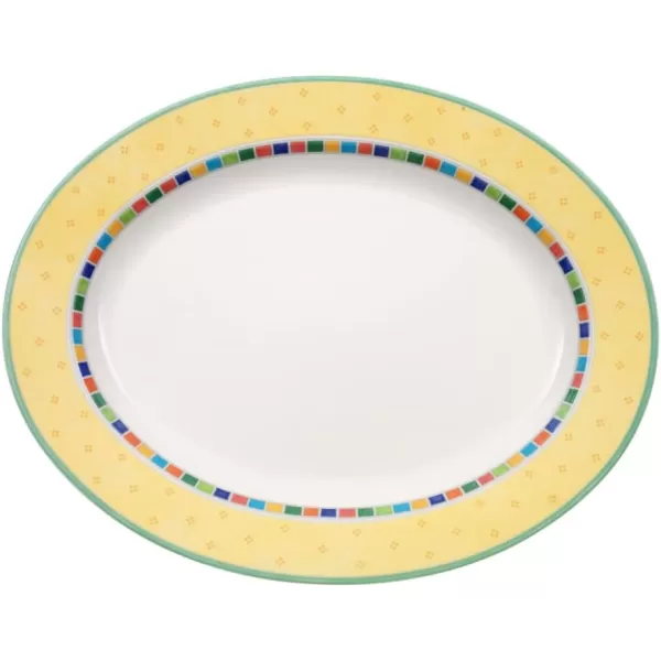 Villeroy &amp; Boch Twist Alea Limone Oval Platter, 16.5