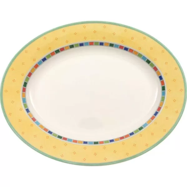 Villeroy &amp; Boch Twist Alea Limone Oval Platter, 16.5