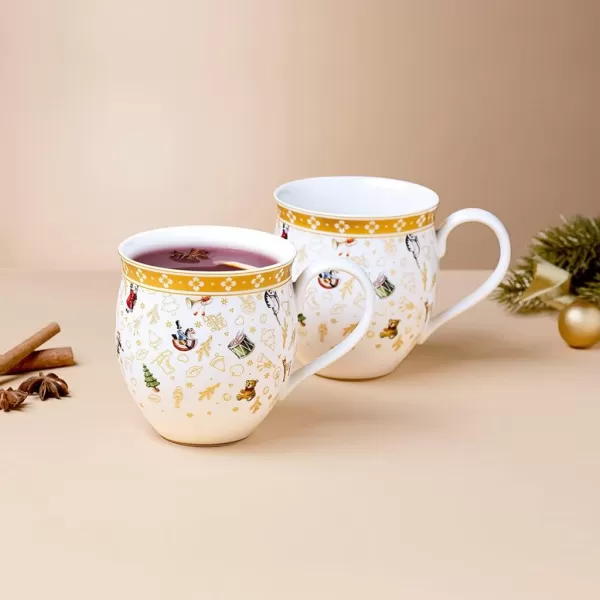 Villeroy &amp; Boch Delight Mug with Handle Set of 2 Anniversary Edition, 1 Count , White