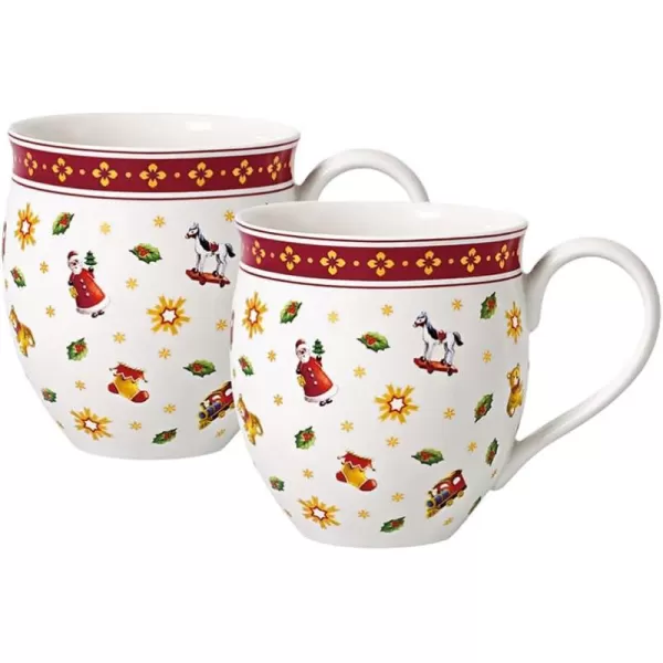 Villeroy &amp; Boch 6-Piece Delight Breakfast Set for 2, Red)