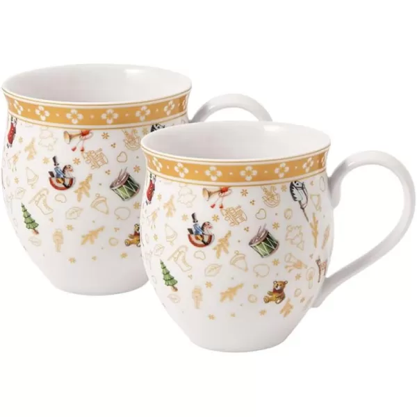 Villeroy &amp; Boch Delight Mug with Handle Set of 2 Anniversary Edition, 1 Count , White