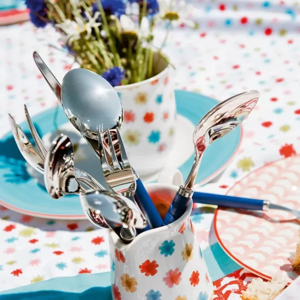 - Villeroy Boch Play! Red Roses Cutlery for up to 6 People, 24 Pieces, Stainless Steel, Red Plastic Handle