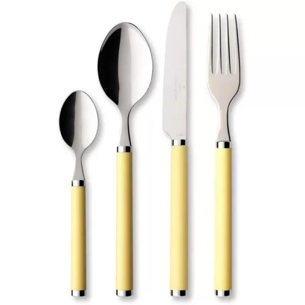 - Villeroy Boch Play! Red Roses Cutlery for up to 6 People, 24 Pieces, Stainless Steel, Red Plastic Handle