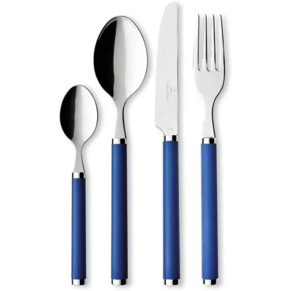 - Villeroy Boch Play! Red Roses Cutlery for up to 6 People, 24 Pieces, Stainless Steel, Red Plastic Handle