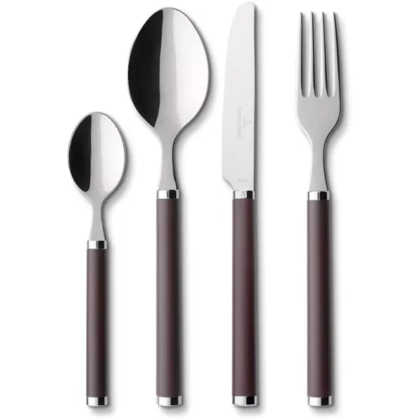 - Villeroy Boch Play! Red Roses Cutlery for up to 6 People, 24 Pieces, Stainless Steel, Red Plastic Handle