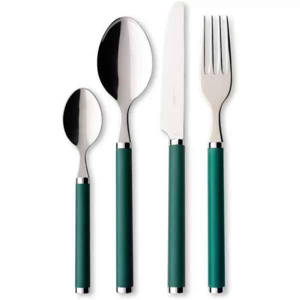 - Villeroy Boch Play! Red Roses Cutlery for up to 6 People, 24 Pieces, Stainless Steel, Red Plastic Handle