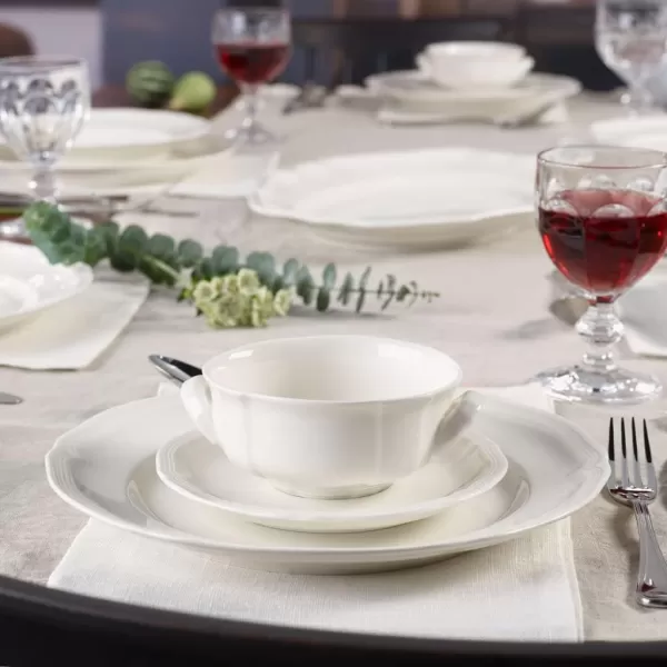 Villeroy &amp; Boch Manoir Soup Saucer, 17 cm, Premium Porcelain, White
