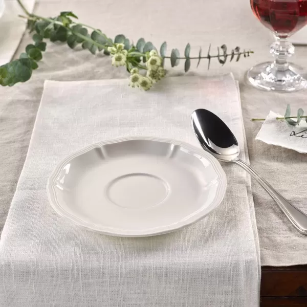 Villeroy &amp; Boch Manoir Soup Saucer, 17 cm, Premium Porcelain, White