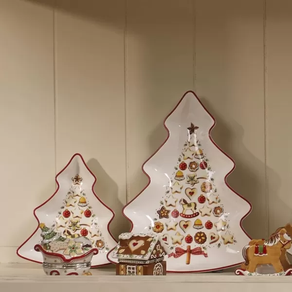 Villeroy &amp; Boch Winter Bakery Delight Bowl, Porcelain, Multi-Colour, 29.5 x 18 x 16.5 cm, BOL, Shooting Star, 4 Count