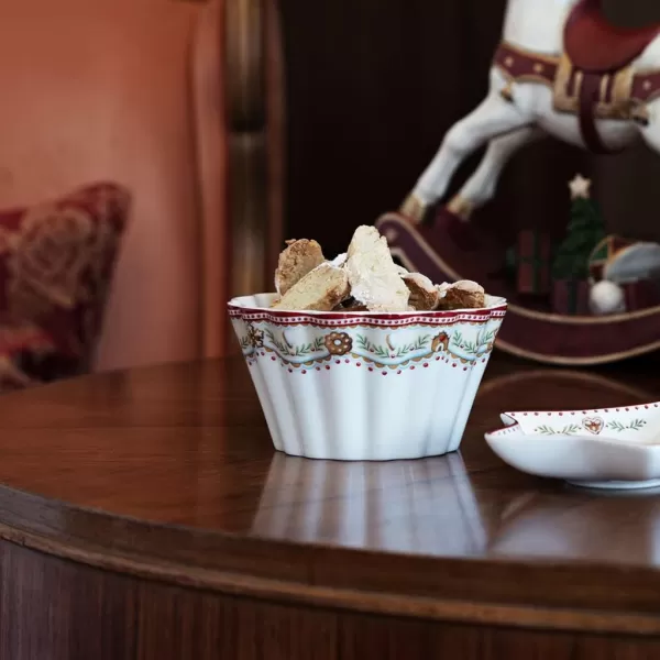 Villeroy &amp; Boch Winter Bakery Delight Bowl, Porcelain, Multi-Colour, 29.5 x 18 x 16.5 cm, BOL, Shooting Star, 4 Count