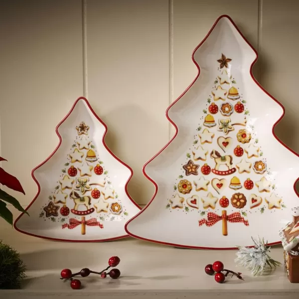 Villeroy &amp; Boch Winter Bakery Delight Bowl, Porcelain, Multi-Colour, 29.5 x 18 x 16.5 cm, BOL, Shooting Star, 4 Count