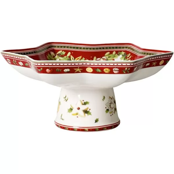 Villeroy &amp; Boch Winter Bakery Delight Bowl, Porcelain, Multi-Colour, 29.5 x 18 x 16.5 cm, BOL, Shooting Star, 4 Count