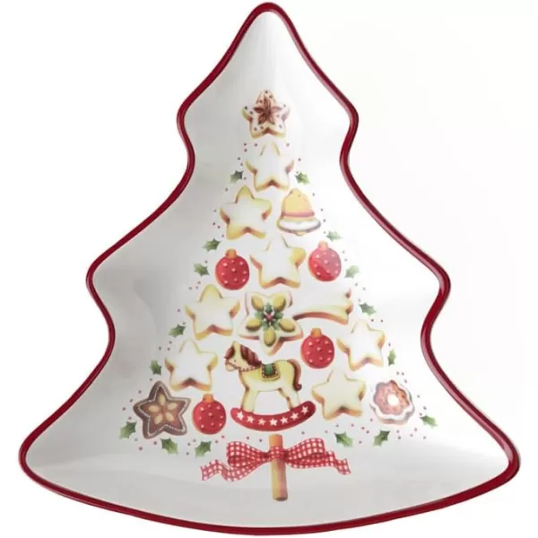 Villeroy &amp; Boch Winter Bakery Delight Bowl, Porcelain, Multi-Colour, 29.5 x 18 x 16.5 cm, BOL, Shooting Star, 4 Count