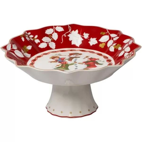 Villeroy &amp; Boch Winter Bakery Delight Bowl, Porcelain, Multi-Colour, 29.5 x 18 x 16.5 cm, BOL, Shooting Star, 4 Count