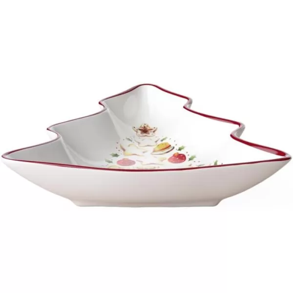 Villeroy &amp; Boch Winter Bakery Delight Bowl, Porcelain, Multi-Colour, 29.5 x 18 x 16.5 cm, BOL, Shooting Star, 4 Count