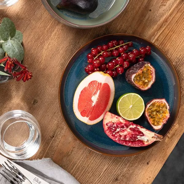 like. by Villeroy &amp; Boch Crafted Denim Deep Plate 21.5 cm Premium Porcelain Blue
