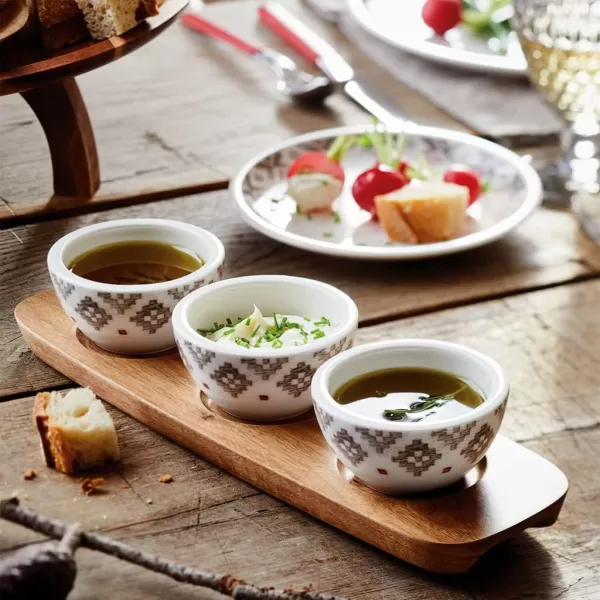 Artesano Montagne Round Vegetable Bowl by Villeroy &amp; Boch - Premium Porcelain - Made in Germany - Dishwasher and Microwave Safe - 9.5 Inches)
