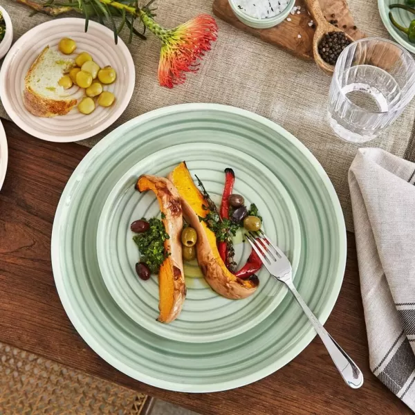 Artesano Nature Beige Buffet/Pizza Plate by Villeroy &amp; Boch - Premium Porcelain - Made in Germany - Dishwasher and Microwave Safe - 12.5 Inches