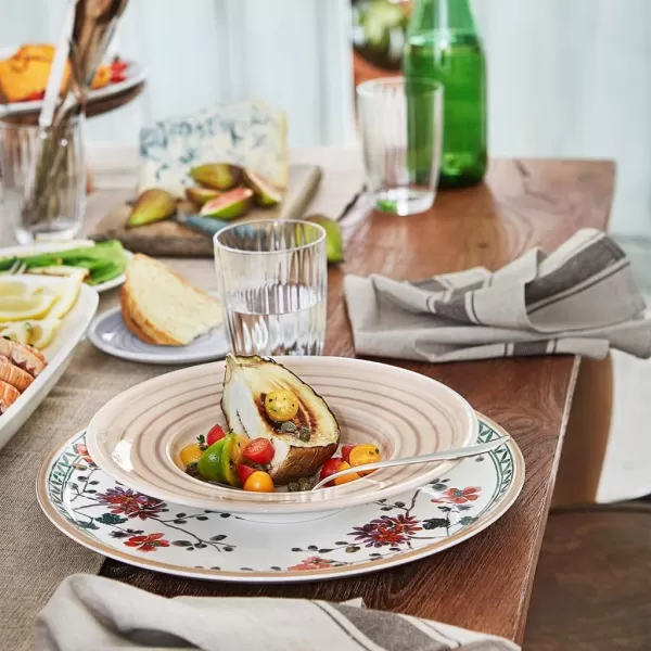 Artesano Nature Beige Buffet/Pizza Plate by Villeroy &amp; Boch - Premium Porcelain - Made in Germany - Dishwasher and Microwave Safe - 12.5 Inches